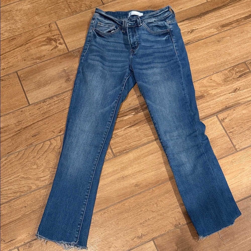 VERVET Women’s HIGH RISE Blue Straight-Leg Jeans